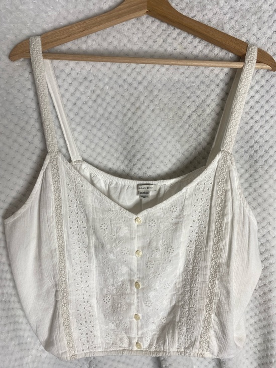 American Eagle Outfitters Tops - American Eagle White Crop Tank